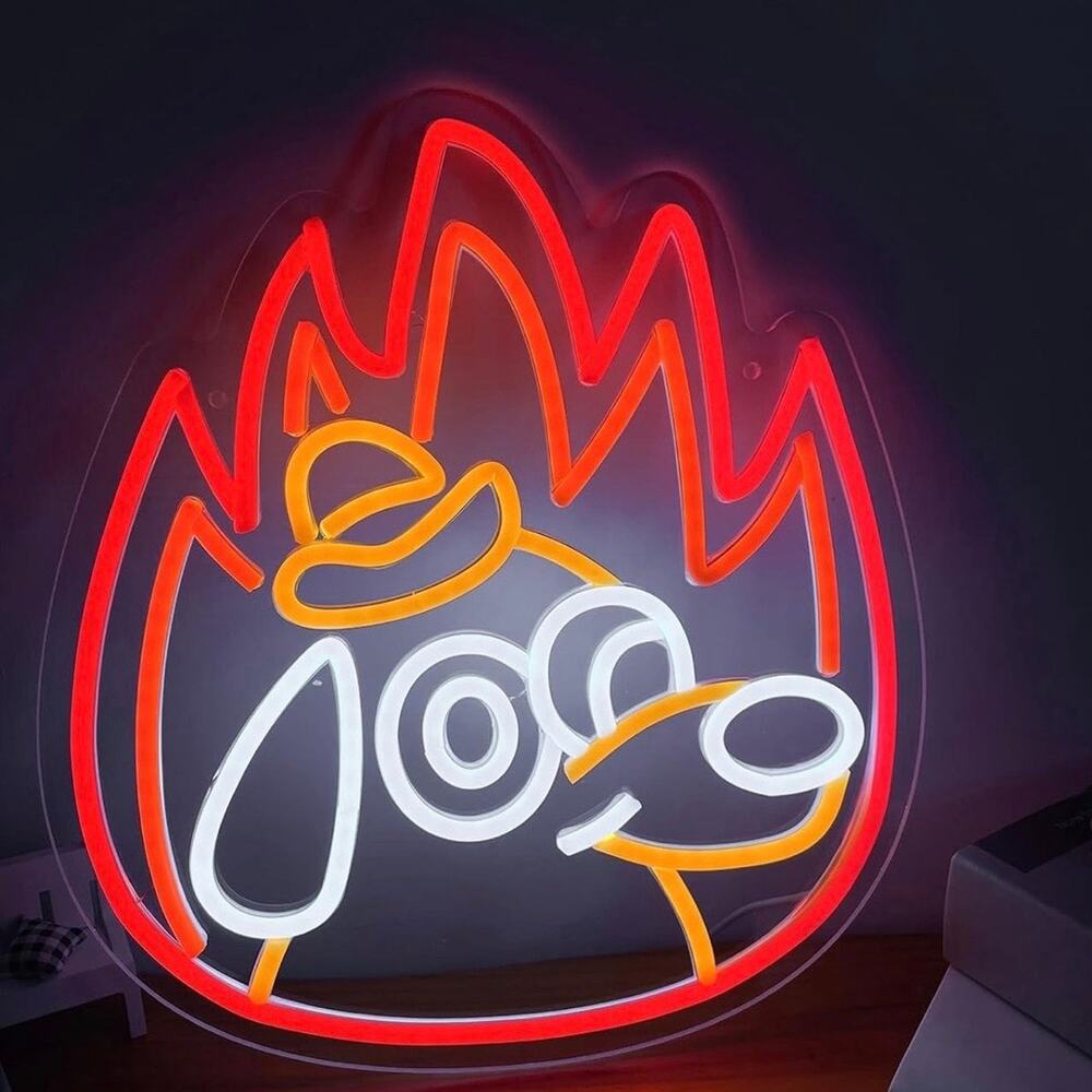 2013 Meme This is Fine Dog Neon Sign Night Light Room Wall Decoration